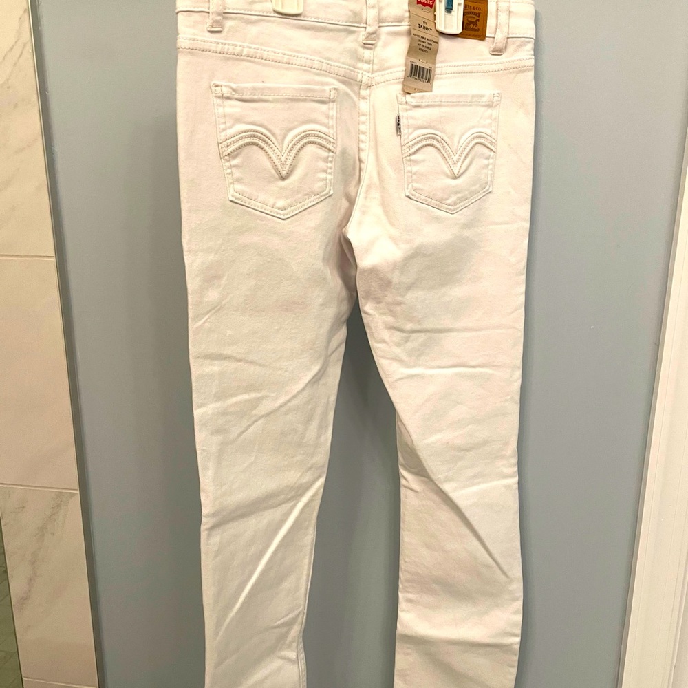 Kids Levi’s White Skinny Jeans